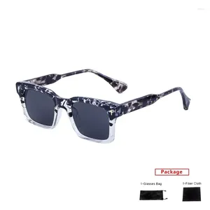 Óculos de sol Mimiyou Square Arrow Mulheres Moda High Grade PC Metal Homens Unisex Óculos Marca UV400 Óculos Shades