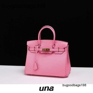 Designer Bag Womens Handbags Handmade 7a Pink Cherry Blossom Genuine Leather Platinum Top Layer Cowhide Handbag