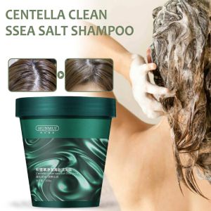 Shampoos Centella Asiatica Sea Salt Scrub Scrub Hair Shampoo Antidandruff Antiitch Oil Control Scalp Care Refreshing Fluffy Shampoos