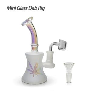 Waxmaid 5.9inch Shower Head Mini Glass Dab Rig Mini Water Pipe with Glass Banger for Concentrate Oil US Stock Fast Shipping