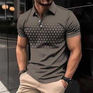 Polo da uomo Polo da uomo con bottoni Abbigliamento da lavoro Moda Classica traspirante T-shirt a maniche corte Outdoor 2024 Camicetta casual oversize da uomo