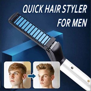 Irons Hair Curling Iron mini hair straightener brush Styler Men's All In One Salon Hairdressing Comb Hot Sale Professional Quick