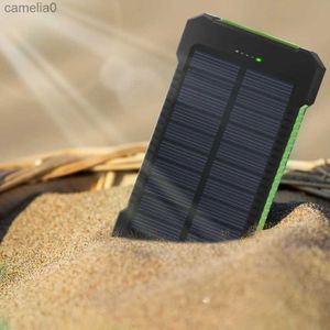 Mobiltelefon Power Banks Lämpliga för iPhone Solar Battery Pack med 10000mAh Externt batteri Fast Charging Watertofat Power Pack med SOS Flash Poverbankc24320