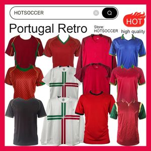 2024 Portugal Retro Soccer Jerseys 1966 1962 1969 1996 1997 1998 2000 2002 2004 2006 2010 2010 98 Figo Ronaldo Football Shirt Vintage Costa Pepe Nuno Gomes Deco Nani