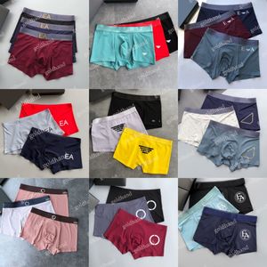 Novo verão masculino underpant designer de algodão confortável boxers sexy cuecas boxed