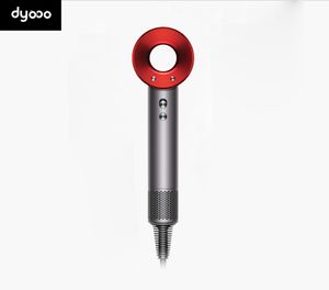 Secador de cabelo luxuoso, profissional, pente de sopro, modelador completo, super iônico, cuidados com o cabelo, dyooo, vermelho dh08