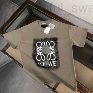 Herr t-shirts designer luo familj kortärmad t-shirt herr löst passande kläder hip-hop överdimensionerade kläder sommar trendiga varumärke fett man ren bomull halv j6om