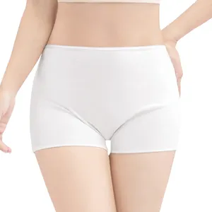 Mutandine da donna Slip in cotone ad angolo piatto Intimo femminile monouso lavabile traspirante e confortevole senza tracce a vita media