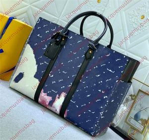 Männer Tasche Sac Plat 24H Handtasche Tote Aktentasche Notebook Computer Taschen Designer Schulter Umhängetasche Unterarm Echtes Leder Luxus Business Büro Arbeitstasche M46451