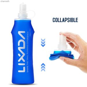 Water Bottles Outdoor Soft Bottle BPA Folding Free Hydration Water Bottle Portable Sports Water Bag for Running Hiking Cycling Climbing yq240320