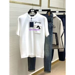 24SS新しいメンズTシャツデザイナートップTシャツ100％ピュアコットン高品質丸い首短袖Tシャツ印刷技術文字パターン装飾ロゴ2003