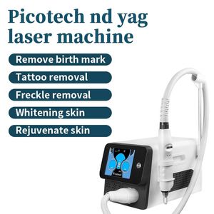Tragbare Q Switch Nd Yag Professionelle Tattooentfernung 1064 532 Picotech Laserpigmentierung Carbon Peeling Pikosekunden-Schönheitsmaschine zu verkaufen