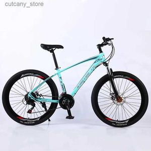 Bikes Ride-Ons Summer Sports Cycling KAIMARTE Bicyc 24Inch 26Inch 21/24/27Speeds Disc Brake Aluminum Alloy Frame Mountain Bike L240319