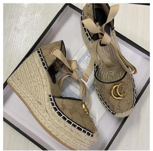 Espadrille espadrille sandałowe czerwone i beżowe Raffia Slipper Bute