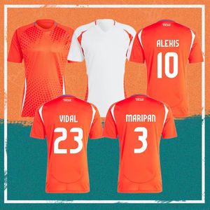 2024 Chile Soccer Jerseys 24/25 Copa America Medel Vidal Valdes koszulka Alexis Aravena Kit Kit Football Mundlid