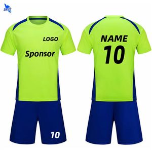 20/21 Customize Football Jerseys Kids Adult Soccer Uniforms Men Women Futsal ShirtShorts Training Set Breathable Sport Clothing 240313