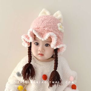 Dzianin Mężczyźni Kobiety Baby Urocza ochrona ucha dla niemowląt i małych dzieci Autumn/Winter Pullover Hat