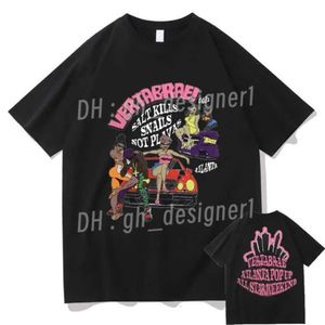 Tasarımcı T-Shirts Erkek Tişörtleri CPFM T Shirt Trail Graffiti Erkekler Kadınlar Vertabrae Tuzları Salyalar Öldürmüyor Playas Atlanta Hip Hop Stil Tshirt 30