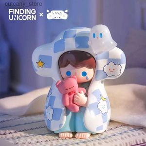 Action Toy Figures Finding Island White Night Endless Night Series Blind Box Surprise Box Original Action Figure Cartoon Model Mystery Box L240320