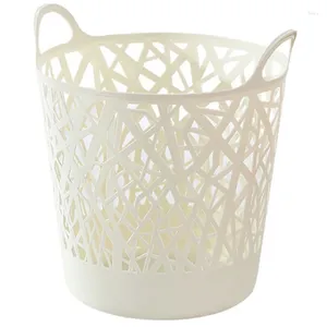 Laundry Bags Imitation Rattan Basket Plastic Folding Storage Household Bedroom Bucket