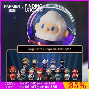 Action Toy Figures Original Finding FARMER BOB Retro Replay Series Mystery Blind Box Kawaii Action Anime Figures Birthday Gift Kids Toys L240320