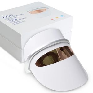 LED Face Mask Red Light Therapy Eye Massager för hudföryngring 240318