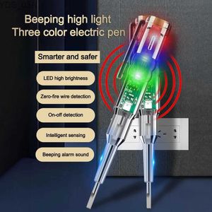 Medidores de corrente Caneta de teste de tensão inteligente Indução sem contato Detector de energia digital Lápis Chave de fenda elétrica Indicador de circuito de sonda 240320