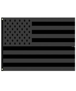 3x5ft Black American Flag Polyester Inget kvartal kommer att ges oss USA HISTORISK SKYDD Banner Flag Doubleided Inomhus utomhus 8532141