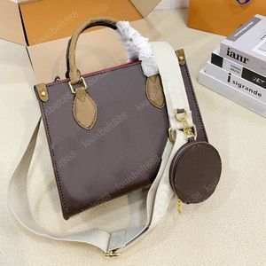 NOVA marca de luxo de moda clássica de alta qualidade feminina designer bolsa fim de semana primavera e verão sacola com moeda redonda carteira bolsa de ombro bolsa porta-cartão