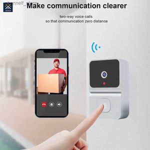 Doorbells Z30 kabellose Türklingelkamera mit Chime Smart Home Sicherheits-Video-Gegensprechanlage Nachtsicht 2,4 GHz WiFi Smart Doorbell AudioY240320