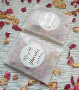 Party Decoration 25PCS Biodegradable Confetti. FOIL STICKERS Pre Filled Packets. Wedding Petal Frosted Confetti Pack