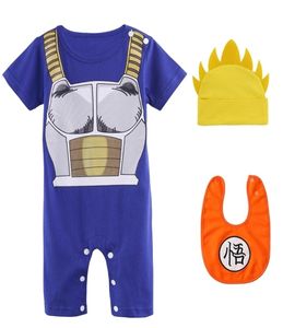 Baby Boy Pagliaccetti Vestiti Neonato DBZ Cartoon Abiti Infantile Anime Cosplay Tuta Bambino Tutina in cotone Costume 2103096675404