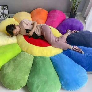 Cushion/Decorative Pillow Flower Plush Cushion Soft Plant Sunflower Throw Decorative Pillows Stuffed Dolls Kawaii Chair Sofa Cushion Living Bedroom Gifts 200cm