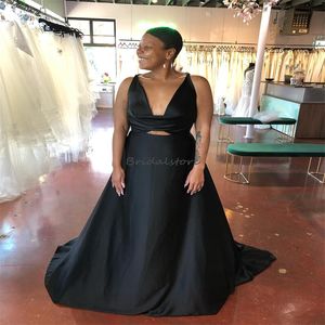Black Sukienki balowe dla czarnych dziewcząt proste satynowe sukienkę wieczorową Afrykańską Nigeria długość podłogi formalne suknie urodzinowe Suknie Vestidos de Fiesta para 2024