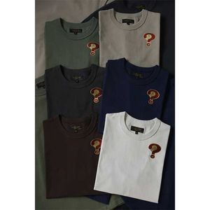 T-shirty męskie Drugi rzędu długa czyste bawełniane męskie koszulka odpowiednia do koszulek z krótkim rękawem J240319