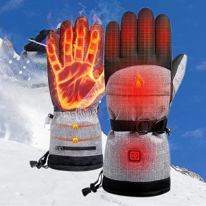 Gloves Winter Heated Gloves USB Rechargeable Thermal Ski Gloves Touchscreen Electric Heating Gloves Men Woman Warm Heater Glove Guantes