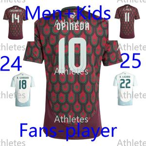 2024/25 OP Thailand Qualität Mexiko Copa America RAUL CHICHARITO Fußballtrikots LOZANO DOS Männer Kinder Fußballtrikots Uniformen Fans