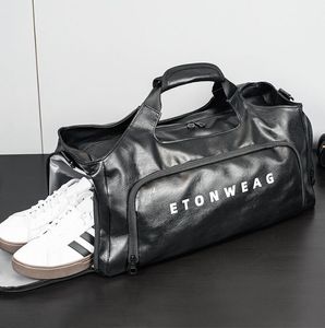 Borsa da palestra per donna e uomo in pelle di lusso Borsa per bagagli sportiva per fitness Borsa da viaggio di grande capacità Borsa da viaggio a spalla Borsa per scarpe da uomo Borsa per ragazze Zaini per ragazzi