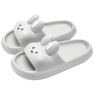 Slippers Female and male rabbit slides household slide shower sandals very comfortable padded sole H2403253