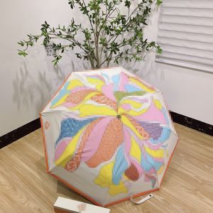 Designer Umbrellas Automatic Rain and Sunshine Umbrella Lovely Big Flowers Pattern