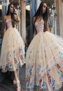 Superkimjo Vestidos de Graduacion 2019 Champagne Short Homecoming Dresses Embrodery Flower Special Endan Dresses3076644