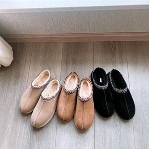 Gorące kobiety Tasman Slippper śnieżne buty Sheepskina Plush Futro Keep ciepłe buty z kartą na śmieci wygodne man zwykły ciepły pantofel U5 Piękne prezenty 002