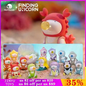 Action Toy Figures Origina F.UN Repolar Marine Creature Series Blind Box Kawaii Action Figures Girl Birthday Gift Surprise Kids Toys Collectible L240320