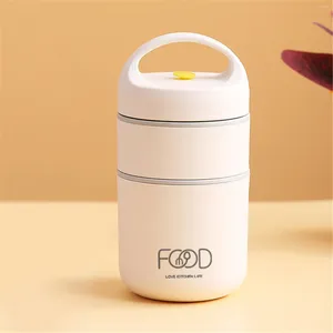 Storage Bottles Stainless Steel Vacuum Thermal Lunch Box Insulated Bag Warmer Soup Cup Containers Bento Disposable Food Trays