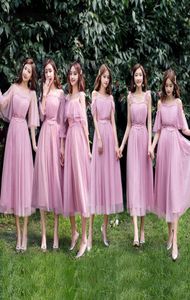 Plus Size Light Blue Gray Pink Champagne Junior Bridesmaid Dresses Sweet Memory Wedding Party Dress Graduation Robes8908500