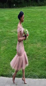 Bridesmaid Dresses Blush Pink Country Off Shoulder Beach Wedding Guest Dresses Arabic Dubai Maid of Honor Gowns Cheap4032537
