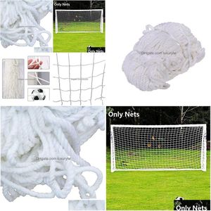 Balls Portable Football Net 3X2M Soccer Goal Post Rusia Gift Accessories Outdoor Sport Training Tool Drop Delivery Sports Outdoors Ath Dhbm8