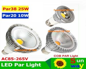 PAR38 LED COB LIGHT E27 E26 PAR20 PAR30 PAR38 LED -glödlampor Ljus 10W 20W 25W Dimble 85265V Warm Pure Cool White LED Spotights5410861