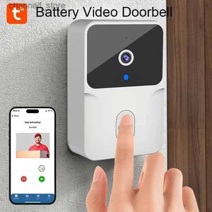 Doorbells Intelligent Wifi Video Doorbell Wireless Telephone Home Intercom System Door Viewer Night Vision Doorbell Camera Home SafetyY240320