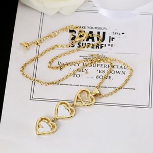 Дизайнерские ожерелья с подвесками высшего качества с двойными буквами Clogo, золотое ожерелье с жемчугом Crysatl, свитер, ожерелье для женщин, вечерние колье-чокеры, ювелирные изделия 631